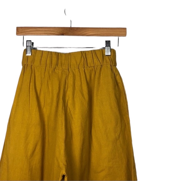 Par En Par | The Tie-Waist Culotte in Mustard XS - Picture 5 of 7